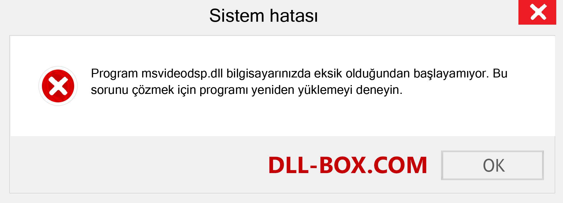 msvideodsp.dll dosyası eksik mi? Windows 7, 8, 10 için İndirin - Windows'ta msvideodsp dll Eksik Hatasını Düzeltin, fotoğraflar, resimler